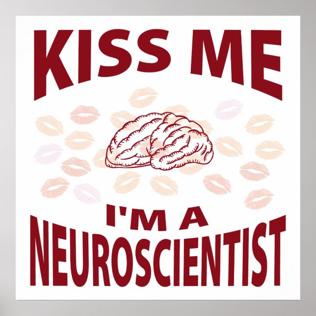 Poster Beije-me, sou um neurocientista (Frente)