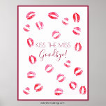 Poster Beije o Jogo da Garota | Cartaz de Papel<br><div class="desc">Abrace a alegria das celebrações pré-casamento com nosso Cartaz de Lembrança do Jogo de Despedida de Solteira "Beije a Senhorita Adeus", um delicioso acréscimo a qualquer chá de noiva ou festa de despedida de solteira. Esta atividade divertida e bem-humorada convida os convidados a deixarem sua marca com beijos de batom,...</div>