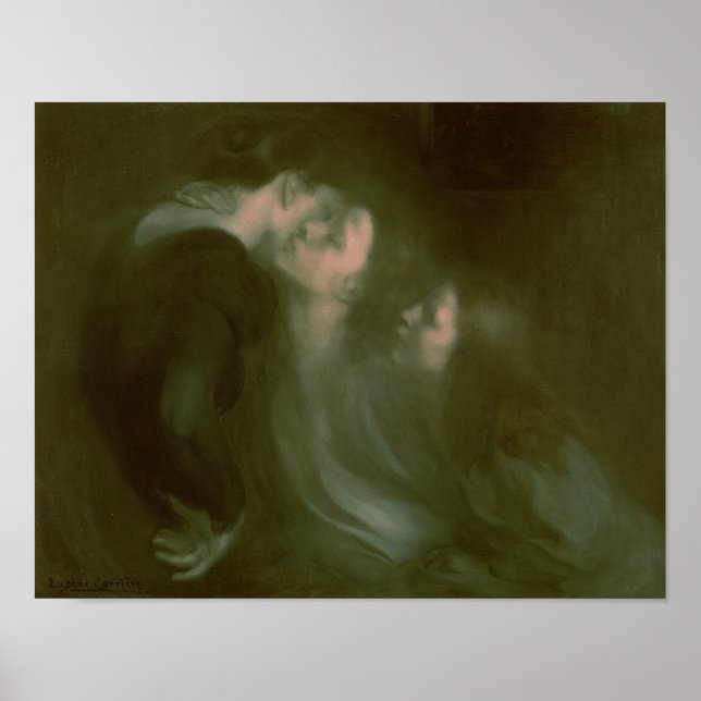 Poster Beijo da mãe dela, 1890 (Frente)