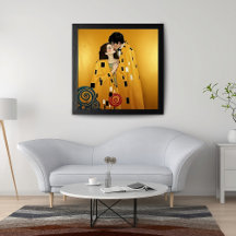 Beijo de Casal em Dourada ❤️ Arte de Nouveau