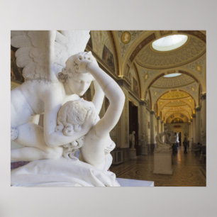 Pôster Beijo de Cupido e Psique, por Antonio Canova