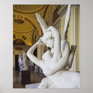 Poster Beijo de Cupido e Psique, por Antonio Canova