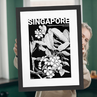Poster Beijo de Flor Silvestre Boho Terracota Floral
