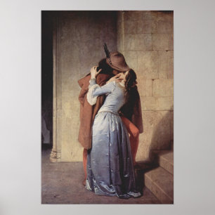 Pôster Beijo de Francesco Hayez