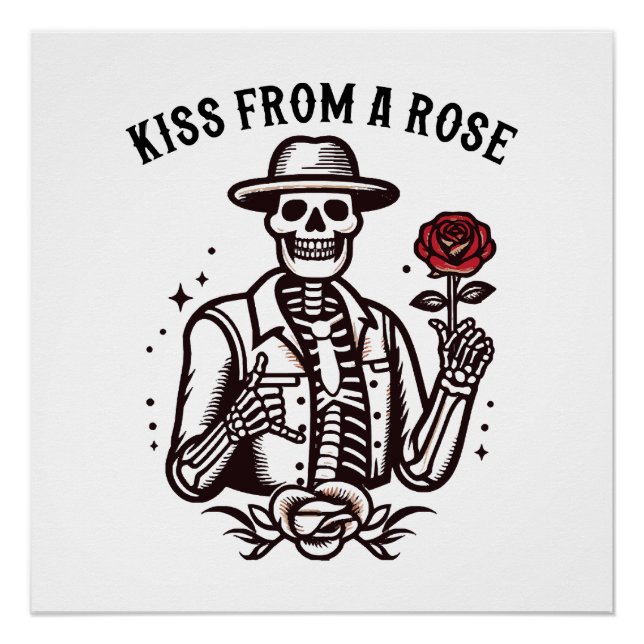 Pôster Beijo de uma Rosa (Frente)