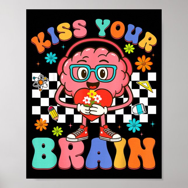 Poster Beijo de Valentim no Cérebro Aluno Professor Menin (Frente)