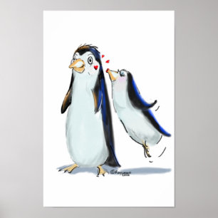 Poster Beijo do pinguim