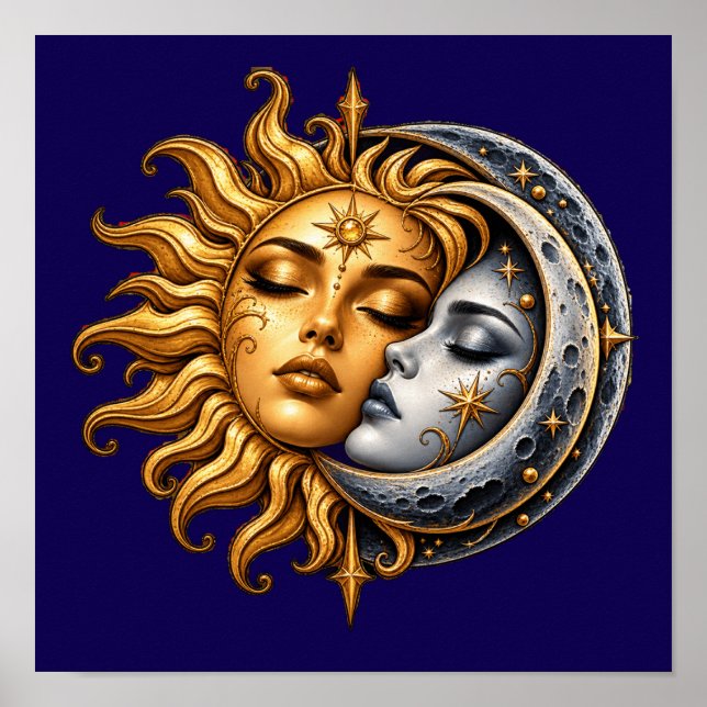 Poster Beijo do Sol e da Lua Celestial - Astrol Mí (Frente)