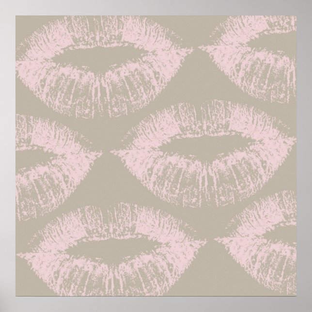 Pôster Beijo Rosa (Frente)