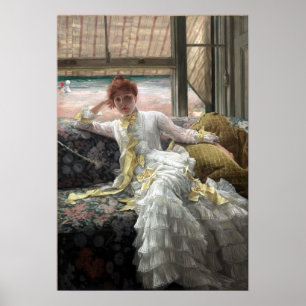 Poster Beira-mar de James Tissot (espécime de julho de u