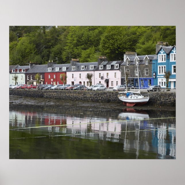 Pôster Beira-mar, Tobermory, Ilha de Mull, Escócia, 2 (Frente)