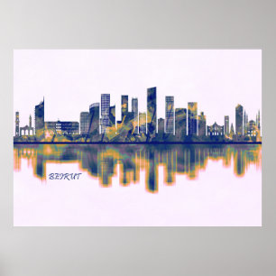 Poster Beirut Skyline
