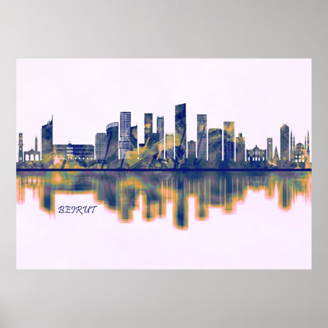 Poster Beirut Skyline (Frente)