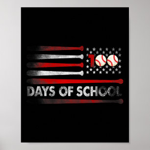 Poster Beisebol 100 Dias De Tea De 100 Dias De Basebol Es