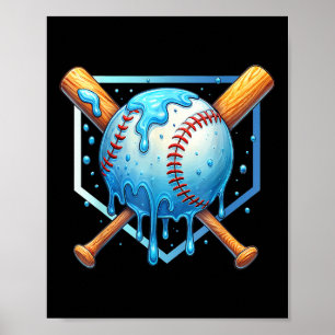 Poster Beisebol Drivers Sorvete Drivers Jovens Bebês Base