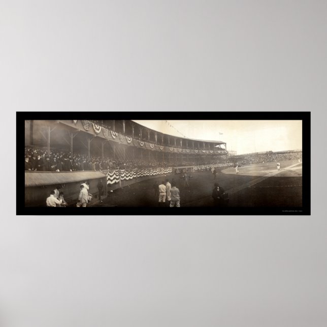 Poster Beisebol em Nova Iorque Foto 1903 (Frente)