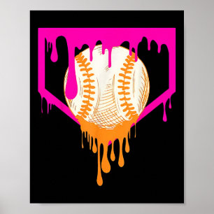 Poster Beisebol Para Rapazes Jovens Sorvetes De B