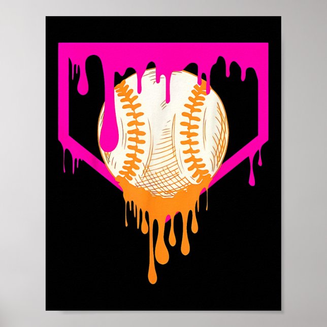 Poster Beisebol Para Rapazes Jovens Sorvetes De  B (Frente)