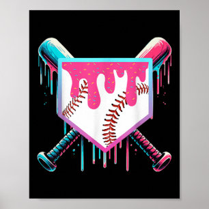 Poster Beisebol Para Rapazes Jovens Sorvetes De B