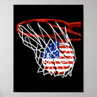 Poster Beisebol Patriótico 4 De Julho Bandeira Dos EUA Es