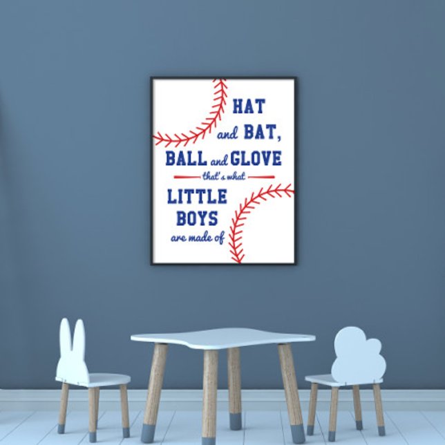 Poster Beisebol Pensava Em Que Meninos São Feitos (Criador carregado)