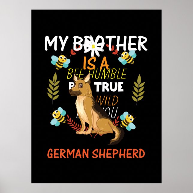 Poster Bekeeper Art Meu Irmão É Um German shepherd (Frente)