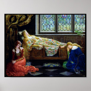 Pôster Bela Adormecida e as donzelas