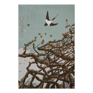 Pôster Bela Andorinha Japonesa