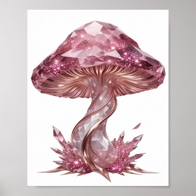 Poster Bela ARTE ABSTRATA Rosa Design Moderno (Frente)