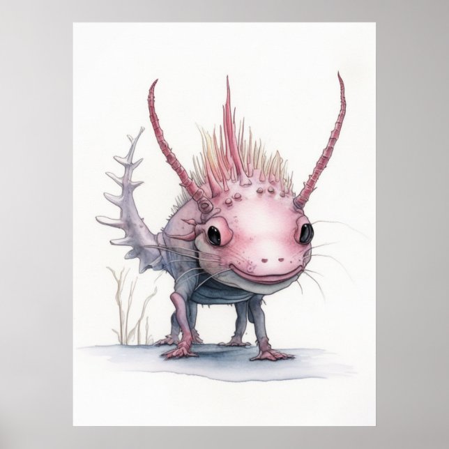 Poster Bela Arte Axolotl: (Frente)