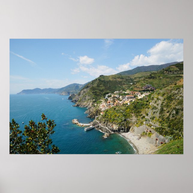Pôster Bela Cinque Terre, Itália (Frente)