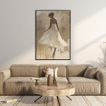 Poster Bela Dama de Branca Vestida, Arte de Parede Estéti<br><div class="desc">Incorpore seu espaço com elegância através da "Bela Senhora em Arte Estética de Muro Branca". Esta trabalho de arte impressionante mostra uma mulher graciosa em um vestido branco de verão longo, colocado contra um fundo bege neutro. A composição minimalista, mas marcante, exude um senso de serenidade e beleza eterno, fazer-a...</div>
