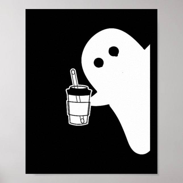 Poster Bela Época, Café De Gelo Fantasma. Hallowe (Frente)