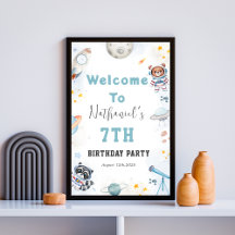 Bela explosão espacial temático Sinal de boas-vind