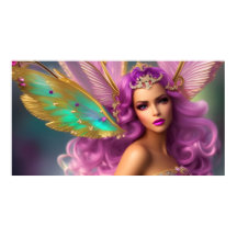 Bela fantasia borboleta mágica roxa rosa