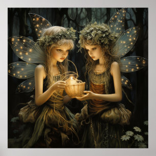 Poster Bela Fantasia Fairies Ilumina Velas