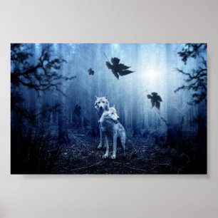 Poster Bela Fantasia Wolf Wall Art