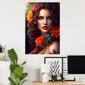 Poster Bela Flor Fantasia Fada