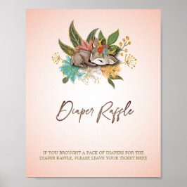 Poster Bela Floresta Woodland Oh Bebê Animais Jogos