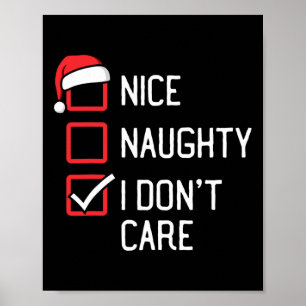 Poster Bela lista maldita, não me importo com o Natal