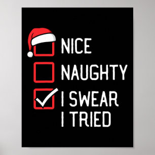 Poster Bela Lista Maldita Que Juro Tentei Natal 1