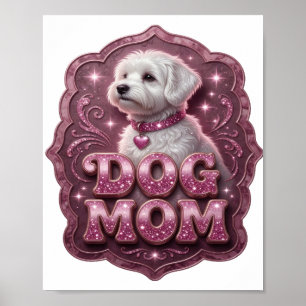 Poster Bela MÃE DE CÃO Rosa