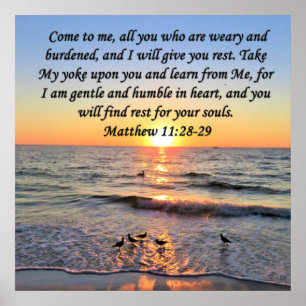 POSTER BELA MATTHEW 11:28 FOTO DO SOL DESIGN