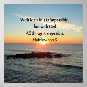 POSTER BELA MATTHEW 19:26 FOTO DESIGN