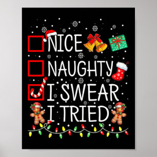 Poster Bela Noção Que Juro Tentei A Lista De Natal Xmas S