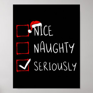 Poster Bela Noite de Natal Seriamente Papais noeis Xmas C