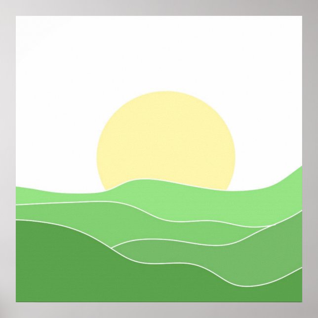 Poster bela paisagem e arte (Frente)