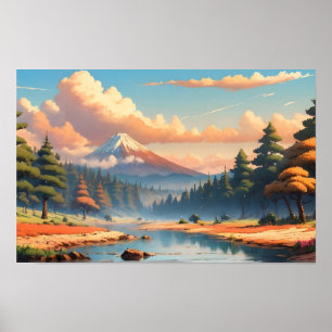 Poster Bela paisagem natural