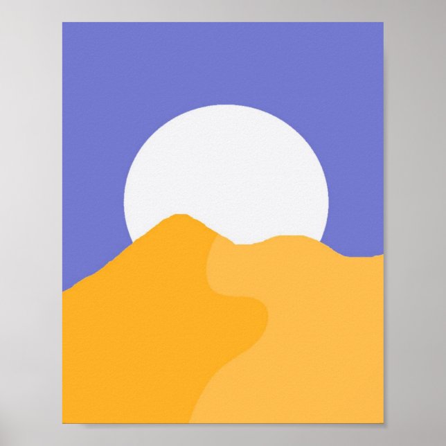 Poster bela pintura paisagística (Frente)