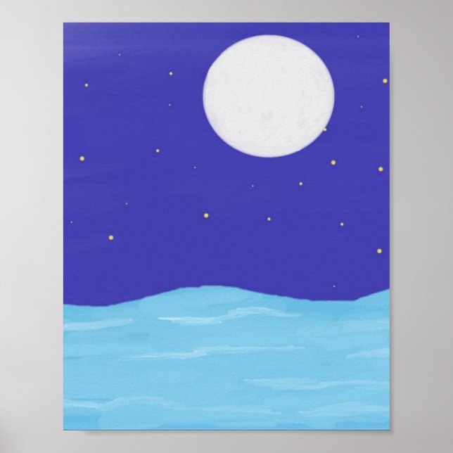 Poster bela pintura paisagística (Frente)